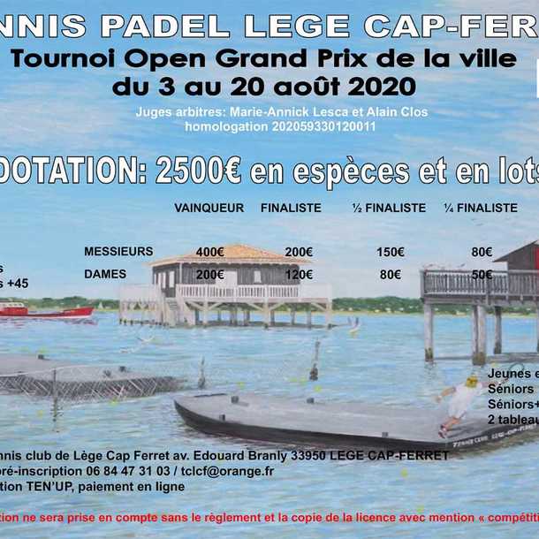 Tournoi Open Grand Prix Lège Cap Ferret